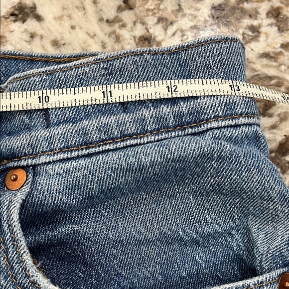 Madewell Classic Blue Straight Leg Jeans - Picture 13 of 15